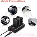 ENEGON EN-EL15C Batteries (2 Pack) and Smart LED Dual Charger Kit for Nikon ZF Z6,Z7 Z8 D7500 D7000, D7100, D7200 D500, D600, D610, D750,D780 D800, D810, D800E, D810A,D850 Digital Cameras
