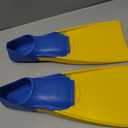 Sporti Essential Floating Swim Fins (Color) - Youth 4-5 / W 6 (YellowBlue)