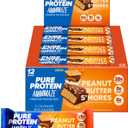 Pure Protein AMMMAZE Peanut Butter Smores Bars, 20g Protein, 6g Fiber, 5g Net Carbs, No Added Sugar, High Protein Snack, 12 Count  Meal Replacement Bar for On-the-Go