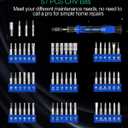 ORIA Precision Screwdriver Set, 61 in 1 Small Screwdriver Set with 57 Precision Bits, Portable Repair Tool Kit, Magnetic Screw Driver Kit with Extension Rod for Smartphone, PC, Watch,Toys, Blue