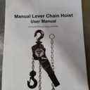 CREWORKS Lever Chain Hoist, 3 Ton 6600 lb Capacity 20 ft Manual Chain Hoist with G80 Galvanized Chain & Swivel Hooks, Heavy Duty Manual Lever Hoist for Construction Warehouse Automotive Factory