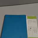 POPRUN Monthly Planner 2026-2027 (Large 8.5" x 10.5") 18 Months Calendar Book(Jan 2026 - Jun 2027) - 4 Pages per Month with Expense & Notes, Stair-like tabs, Leather Cover, Sunday Star-Pacific Green