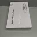 SaniteModar Matte Black Bathroom Sink Faucet,Brass Bathroom Faucet 3 Hole,Widespread Bathroom Faucet for Sink 3 Hole,2 Handles Design with Water Supply Lines