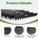 Metal Landscape Edging 6 Pack 40" L x 6" H, Galvanized Steel Landscape Lawn Edging with 90 Degree Rounded Top, Heavy Duty Lawn Edging, Easy-to-Install, Flower Bed Yard Pathway Divider