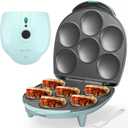 Baker's Friend Electric Arepas Maker with Browning Control, Mini Pancakes Maker, Pancake Maker Pan, Tostiarepa, Makes Corn Patties, Arepas, Mini Pancakes, Fried Eggs, Breakfast Sandwiches, Aqua