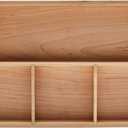 pandapark Wood Organizer Tray,Black Walnut,Desk & Drawer Storage Box (Maple Master)