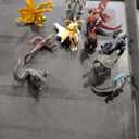 TwCare Set of 10 Dinosaur vs Kong Dinosaur Dragon Toys Movable Joint Action Figures, King of The Monsters Shin Ultima Gamera Mecha MechaGodzilla Ghidorah Skull Crawler Destoroyah Cake Toppers Pack