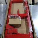 Garvee Hydraulic Press 6 T, Hydraulic Shop Press, H Frame Hydraulic Press with 2 Press Plates, Garage Floor Shop Press, Adjustable Work Table Height, Heavy Duty Press, Red