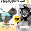 BINGPET Cat Harness and Leash Set, Escape Proof and Adjustable, X-Large