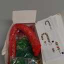 Christmas Crafts for Adults Kids,55 Sets Christmas Beaded Ornament Kit,Including 20 Pcs Wreath with Bell/5 Pcs Tree/30 Pcs Candy Cane,Holiday Tree Decorations Party Supplies