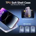 2 x SMARTDEVIL for iPhone 14 Pro Max Case Clear, Anti-Yellowing & Smooth Touch, Military-Grade Protection, Shockproof Transparent Protection, Phone Case for iPhone 14 Pro Max 6.7'', Clear
