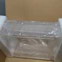 Set of 2 Acrylic File Tray, 2-Tier Stackable Paper Tray Clear Desktop File Organizer for Documents, Books, Magazine, Office, School