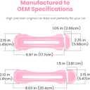 E-cowlboy Door Handle Inserts Cover Trim+Tailgate Handle Cover for 2018-2025 Jeep Wrangler JL JLU Sports Sahara Freedom Rubicon Unlimited Gladiator JT 2-Door & 4-Door Exterior Accessories (Pink 5PCS)
