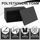 Frienda 12 Pcs 12" x 8" x 0.5" Polyethylene Foam Sheet Thick Black Packing Foam Padding Customizable PE Board Cushion Inserts for Cases Craft Shipping Moving DIY Projects Toolbox Storage (Black, L)