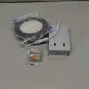 zouzai 1 Pack 4 Inch Black 5CCT Ultra-Thin LED Recessed Ceiling Light with Junction Box, 2700K/3000K/3500K/4000K/5000K Selectable, 9W Eqv 80W, Dimmable led can Lights - ETL and Energy Star Certified