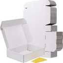 RLAVBL 12x9x3 Shipping Boxes Set of 20, White Corrugated Cardboard Box for Packing, Mailing, Business