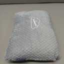 BEDELITE Travel Blanket with Bag, Ultra-Soft Jacquard Fleece Blanket with Luggage Sleeve & Backpack Clip, Airplane Blanket Travel Essentials, Blue (40"x65")