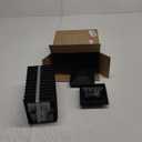 Goovilla 4x4 Post Caps Black(Actual 3.5" x 3.5"), 24 Pack Fence Post Caps with 48 Screws and Easy Installation, Sturdy Waterproof Plastic Deck Post Caps with Frosted Finishing Touch, Protect Wood Post