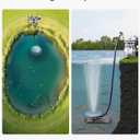 VEVOR Pond Aerator 550W Power 5.2CFM for Up to 3 Acre 50' Lake Aeration Kit