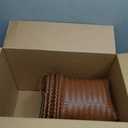 GIB Wicker Storage Baskets for Shelves, 11"x12" Round Woven Storage Cube Bins Organizer, Faux Rattan Wicker Blanket Basket for Organizing Clothes Toys Laundry Closet, 4 Pack, Brown