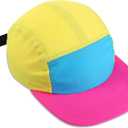 Cindeer 80s 90s Neon Hat Nylon Cap Retro Adjustable Cap for Women Men 80s Costumes Accessories 90s Theme Party, Size: Large
