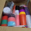 Honeydak 150 Pack Tumbler with Straw and Lid Bulk Cups for Gifts Water Bottle Iced Coffee Travel Mug Cup Reusable Plastic Tumblers for Party Birthdays 24-27 oz (Classic Color) (EXP 08/04/26)