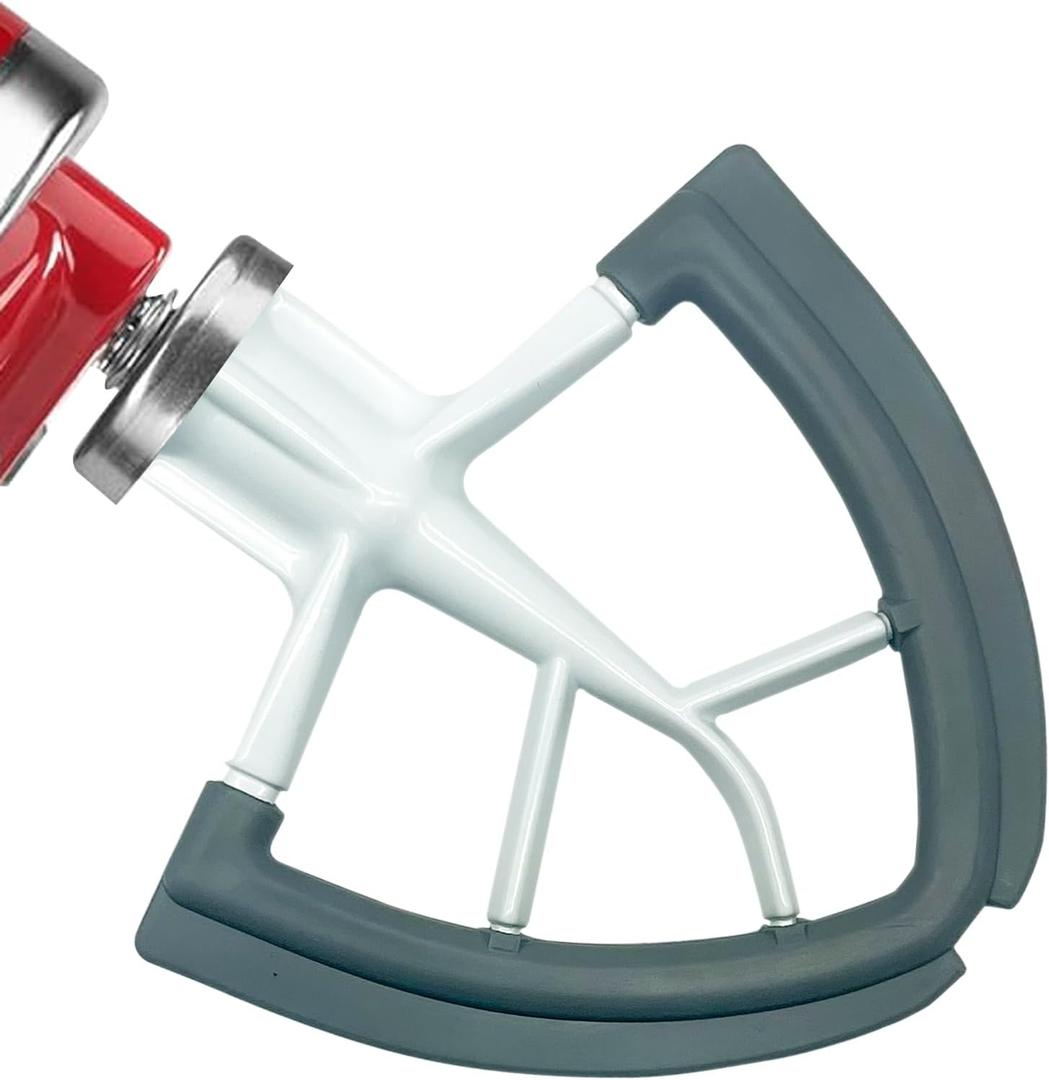 Flex Edge Beater for KitchenAid 4.5/5 QT Tilt Head Stand Mixer Kitchen Aid Mixer Accessory,With Silicone Edges For Kitchen Aid Accessories and Attachments (Gray)