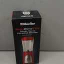 Mueller Smoothie Blender for Smoothies - Personal Blender for Shakes, Frozen Drinks, Baby Food & More, 15oz Travel Cup and Lid, Durable Stainless Steel Blades for Powerful Blending Performance, Red