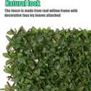 Jollybower Expandable Fence Privacy Screen, Decorative Faux Ivy Fencing Panel, Artificial Hedge Single Sided for Leaf Decoration, Fencing, Backyard, Balcony, Patio, Outdoor, Home Decor