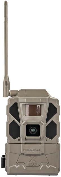 TACTACAM Reveal X Gen 3.0 LTE Cellular Trail Camera AT&T and Verizon,1080p FHD Video, Low Glow IR LED Flash, No SD Card Required (RV-TC-XGEN3) for Hunting, Security, Surveillance