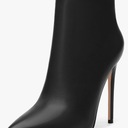 Heeled Ankle Boots for Women Pointed Toe Stiletto High Heel 4.7 Inch Booties with Zipper Sexy Evening Party Dating Fall Shoes 7