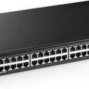 MokerLink 48 Port Gigabit Managed Switch, 4x10G SFP+, 1 Console, 1 USB, L3 Smart Managed, Rackmount, DHCP QoS Vlan IGMP, Static Routing