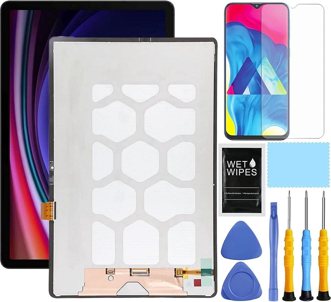 for Samsung Galaxy Tablet S9 FE+ Plus Screen Replacement for Samsung Tab S9 FE Plus Replacement Screen SM-X610 X616 LCD Display Digitizer Touch Screen Assembly 12.4" Black