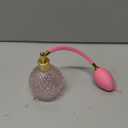100ML Vintage Crystal Glass Perfume Bottle Spray Atomizer Refillable Purple Pineapple Pattern Design Sprayer. (Pink)