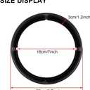 PSLER Motorcycle 7" Headlight Lamp Trim Ring Cover Headlight Assembly Fit for Touring Road King Electra Glide Street Glide Tri Glide FLHT FLHR (Black)