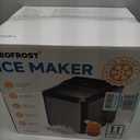 Nugget Ice Maker Countertop, 35lbs/24H Sonic & Chewable Pellet Ice, Quiet Operation, Self-Cleaning Anti-Scale System, Portable Crushed Ice Machine, Premium Stainless Steel, Ice Scoop (Black)