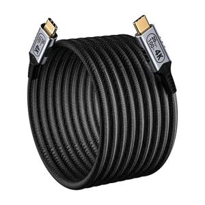 20FT/6M USB-C to USB-C 20Gbps Cable, 4K@60Hz Video, 100W PD Fast Charging, Durable Braided Nylon