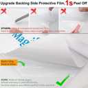 MAGIDEKOR Window Privacy Film with Installation Tools,Frosted Glass Window Film,Heat Blocking Static Clings Reusable Frosting Window Film for Bathroom Home Office,29.5 Inch X 6.5 Feet