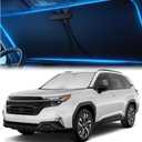 Windshield Sunshade for Subaru Forester 2019-2023, 2024, 2025, 2026 - Innovative No-Light-Pass Technology, Mirror Cut-Out, Blocks 99% UV Rays, Fade-Resistant, Easy-Fold Forester Windshield Sun Shade