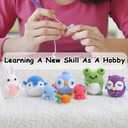 Crochet Kit for Beginners,Crochet Animal Kit 2 Octopus for Adults and Kids with Step-by-Step Video Tutorials,DIY Knitting Supplies,40% Extra Practice Yarn