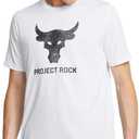 Under Armour Men's Project Rock Payoff Graphic Short Sleeve T Shirt (White, S)