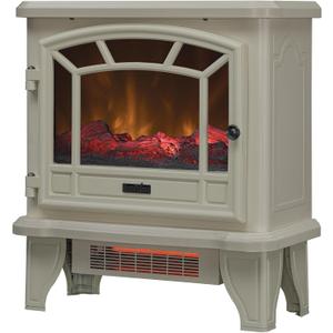 duraflame Infrared Quartz Electric Fireplace Stove Heater, Cream