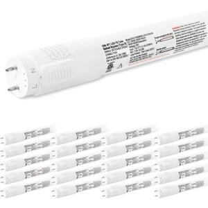hykolity 20 Pack 5CCT 4FT LED T8 Ballast Bypass Type B Light Tube, 18W, 3000K/3500K/4000K/5000K /6500K Selectable, Single or Double End Powered, 2400lm, T8 T10 T12 Tube Light, 120-277V, UL, FCC