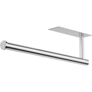 Paper Towel Holder Under Cabinet, Self-Adhesive,No Drilling, Stainless Steel, Wall-Mounted for Kitchen and Bathroom, Easy Install, Durable, Space-Saving, Ideal for Home, RV (Sliver, 1 Pack)