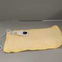 Deepsoon Heating Pad,Electric Heating Pads for Back, Neck, Abdomen, Moist Heating Pad for Shoulder, Knee, Arms, Legs, Dry/Moist Heat & Auto Shut Off, Christmas Gifts for Men and Women, Light Yellow, 24x12 Inch