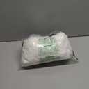 Teenyyou 2 Pcs 20 x 15 Inch Unstuffed Pouf Cover Ottoman Foot Rest - No Filler, Faux Rabbit Fur Foot Stool Floor Bean Bag Floor Chair Storage for Living Room Bedroom Home Decor (Beige)