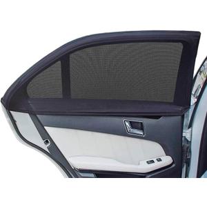 Car Window Shades, 2 Pack Breathable Mesh Car Side Back Window Sun Shades, Stretchy Window Screen for Baby Family Pet UV Protection, Window Covers Fit for Most(95%) of Cars - (Medium 39"x19")