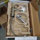 Kohler 27389-4-BN Simplice Bathroom Sink Faucet, 1 Hole, Single-Handle Bathroom Faucets with Clicker Drain, 1.2 gpm, Vibrant Brushed Nickel