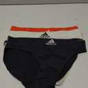 adidas Women's Seamless Bikini Underwear 6-Pack (Black With Stripes/Heather Grey/Vivid Red) S 