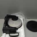 Chefman Rotating Belgian Waffle Maker, 180° Flip Iron w/ Non-Stick Plates, Adjustable Timer, Locking Lid, & Drip Plate, Space Saving Storage, Mess-Free Breakfast, Stainless Steel/Black